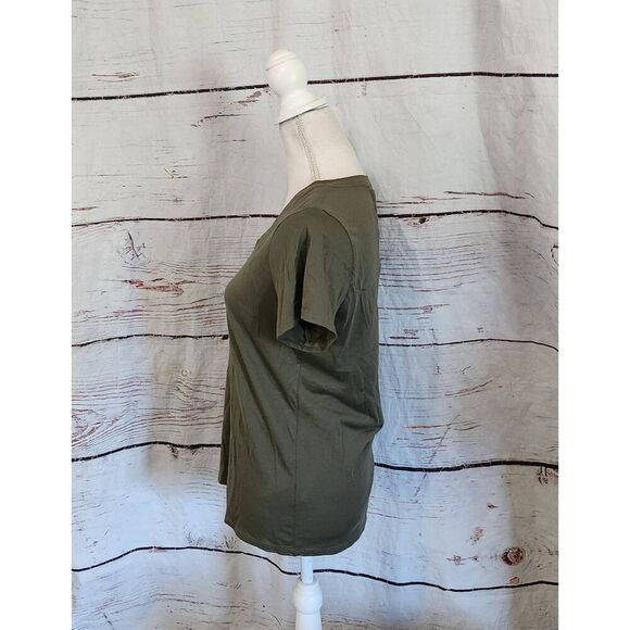 Quince Cotton Modal V Neck Tee Size Medium NWT - Picture 5 of 8